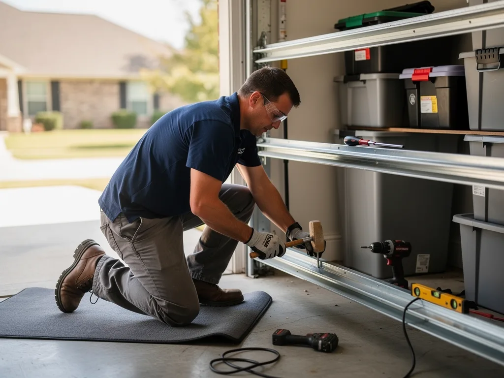 Garage Door Track Repair